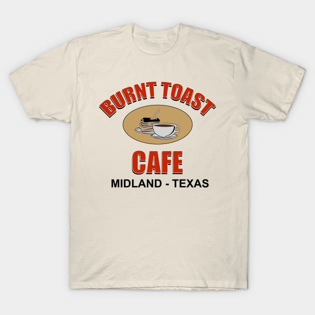 Burnt Toast Cafe T-Shirt by Meta Cortex